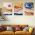 Set 3 tablouri Boho peisaj acuarela - Dimensiune multicanvas: 3 tablouri 60x90 cm