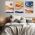 Set 3 tablouri Boho peisaj acuarela - Dimensiune multicanvas: 3 tablouri 60x90 cm