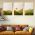Set 3 tablouri Boho peisaj acuarela - Dimensiune multicanvas: 3 tablouri 30x45 cm