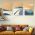 Set 3 tablouri Boho peisaj munti - Dimensiune multicanvas: 3 tablouri 30x45 cm