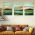 Set 3 tablouri Boho peisaje - Dimensiune multicanvas: 3 tablouri 50x70 cm