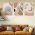 Set 3 tablouri Boho peisaje abstracte - Dimensiune multicanvas: 3 tablouri 40x60 cm