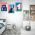 Set 3 tablouri arhitectura moderna minimalista - Dimensiune multicanvas: 3 tablouri 60x90 cm