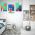 Set 3 tablouri arhitectura moderna minimalista detaliu - Dimensiune multicanvas: 3 tablouri 50x70 cm