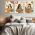 Set 3 tablouri femei plante multicanvas - Dimensiune multicanvas: 3 tablouri 50x70 cm