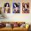 Set 3 tablouri minimalist femei - Dimensiune multicanvas: 3 tablouri 50x70 cm