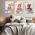 Set 3 tablouri minimalist femei plante - Dimensiune multicanvas: 3 tablouri 40x60 cm