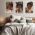 Set 3 tablouri minimalist portrete femei - Dimensiune multicanvas: 3 tablouri 80x120 cm