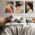 Set 3 tablouri minimalist profil femei - Dimensiune multicanvas: 3 tablouri 40x60 cm