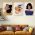 Set 3 tablouri portrete femei caise - Dimensiune multicanvas: 3 tablouri 40x60 cm