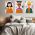 Set 3 tablouri portrete femei multicanvas - Dimensiune multicanvas: 3 tablouri 80x120 cm