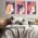 Set 3 tablouri profil femei multicanvas - Dimensiune multicanvas: 3 tablouri 60x90 cm