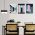 Set 3 tablouri arhitectura moderna structuri geometrice - Dimensiune multicanvas: 3 tablouri 30x45 cm