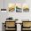 Set 3 tablouri Boho minimalism peisaj dealuri - Dimensiune multicanvas: 3 tablouri 50x70 cm