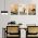 Set 3 tablouri Boho minimalism peisaj desert - Dimensiune multicanvas: 3 tablouri 30x45 cm