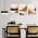 Set 3 tablouri Boho minimalism peisaj munti - Dimensiune multicanvas: 3 tablouri 40x60 cm