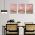 Set 3 tablouri Boho minimalism peisaje - Dimensiune multicanvas: 3 tablouri 50x70 cm