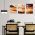 Set 3 tablouri Boho peisaj - Dimensiune multicanvas: 3 tablouri 30x45 cm