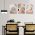Set 3 tablouri Boho peisaje abstracte - Dimensiune multicanvas: 3 tablouri 40x60 cm