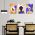 Set 3 tablouri femei minimalist - Dimensiune multicanvas: 3 tablouri 60x90 cm