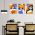 Set 3 tablouri femei multicanvas - Dimensiune multicanvas: 3 tablouri 30x45 cm