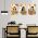 Set 3 tablouri femei plante multicanvas - Dimensiune multicanvas: 3 tablouri 50x70 cm