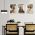 Set 3 tablouri portrete femei multicanvas - Dimensiune multicanvas: 3 tablouri 60x90 cm