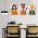 Set 3 tablouri portrete femei multicanvas - Dimensiune multicanvas: 3 tablouri 80x120 cm