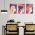 Set 3 tablouri profil femei multicanvas - Dimensiune multicanvas: 3 tablouri 60x90 cm