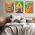 Set 3 tablouri afise muzica psihedelica - Dimensiune multicanvas: 3 tablouri 80x120 cm