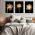 Set 3 tablouri flori diverse multicanvas - Dimensiune multicanvas: 3 tablouri 50x70 cm