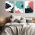 Set 3 tablouri abstracte multicanvas - Dimensiune multicanvas: 3 tablouri 80x120 cm