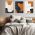Set 3 tablouri forme abstracte multicanvas - Dimensiune multicanvas: 3 tablouri 50x70 cm