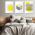 Set 3 tablouri forme geometrice - Dimensiune multicanvas: 3 tablouri 30x45 cm