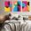 Set 3 tablouri forme geometrice multicanvas - Dimensiune multicanvas: 3 tablouri 80x120 cm