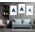 Set 3 tablouri forme geometrice triunghi - Dimensiune multicanvas: 3 tablouri 60x90 cm