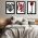 Set 3 tablouri inima amor trandafir multicanvas - Dimensiune multicanvas: 3 tablouri 30x45 cm
