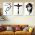 Set 3 tablouri minimaliste Maria Iisus Hristos - Dimensiune multicanvas: 3 tablouri 60x90 cm