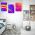 Set 3 tablouri minimaliste forme abstracte - Dimensiune multicanvas: 3 tablouri 60x90 cm
