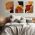 Set 3 tablouri minimaliste forme abstracte - Dimensiune multicanvas: 3 tablouri 30x45 cm