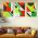 Set 3 tablouri minimaliste forme geometrice - Dimensiune multicanvas: 3 tablouri 80x120 cm