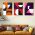 Set 3 tablouri minimaliste forme geometrice - Dimensiune multicanvas: 3 tablouri 30x45 cm