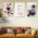 Set 3 tablouri minimaliste forme geometrice - Dimensiune multicanvas: 3 tablouri 30x45 cm