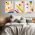 Set 3 tablouri minimaliste forme geometrice abstracte - Dimensiune multicanvas: 3 tablouri 40x60 cm