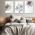 Set 3 tablouri minimaliste frunze - Dimensiune multicanvas: 3 tablouri 40x60 cm