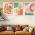 Set 3 tablouri minimaliste frunze fruncte - Dimensiune multicanvas: 3 tablouri 60x90 cm