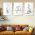 Set 3 tablouri minimaliste pisici maini cafea - Dimensiune multicanvas: 3 tablouri 40x60 cm
