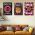 Set 3 tablouri muzica long live not war stil hippie - Dimensiune multicanvas: 3 tablouri 80x120 cm