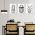Set 3 tablouri cactusi multicanvas - Dimensiune multicanvas: 3 tablouri 30x45 cm