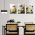 Set 3 tablouri camp flori detaliu multicanvas - Dimensiune multicanvas: 3 tablouri 40x60 cm